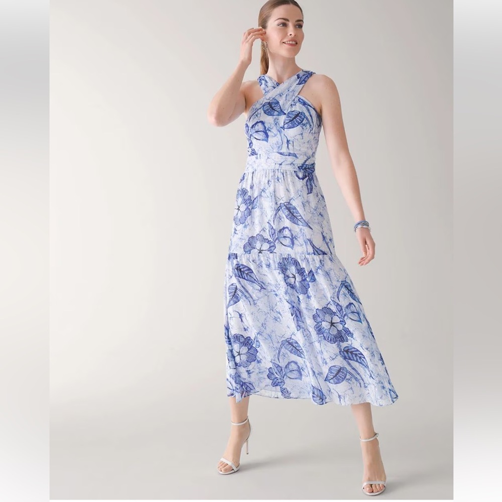 White House Black Market Floral Maxi Dress